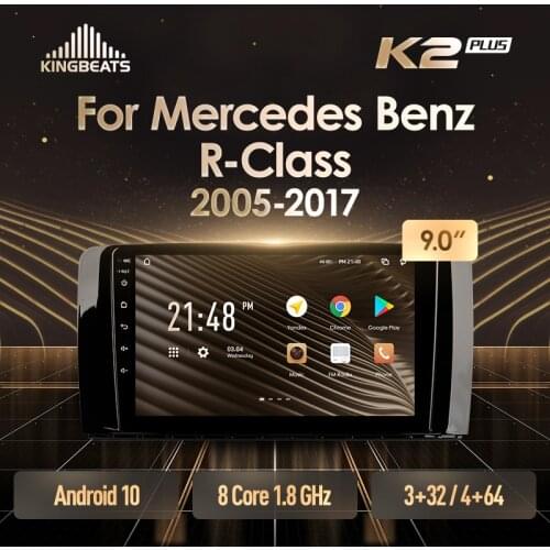 KingBeats Android 10 Octa-Core head unit HU 4G in Dash Car Radio Multimedia Video Player Navigation GPS For Mercedes Benz R-Class R Class W251 R280 R300 R320 2005 - 2017 no dvd 2 din Double Din Android Car Stereo 2din