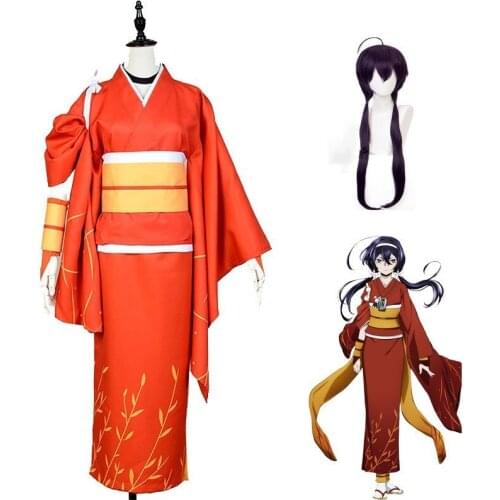 Anime Bungou Stray Dogs Cosplay Costumes Kyoka Izumi Role Play Kimono Dresses Women Girls Carnival Christmas Party Costume Suit