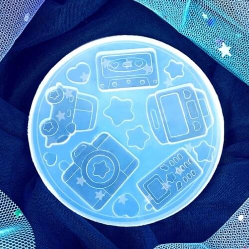 Cute Universe Quicksand Epoxy Resin Mold Pendant Silicone Mould DIY Crafts Jewelry Decorations Casting Tools