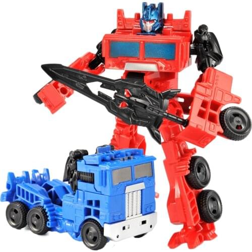 New Boy Toy Transformation Mini Robot Car Action Toy Figures Plastic Education Deformation Model Kid Adult Toys Gifts