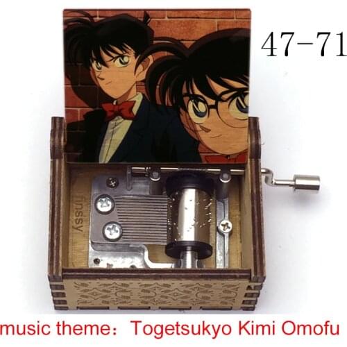 Anime Detective Conan Music Box Music Togetsukyo Kimi Omofu Hand Musical Box for Anime Fans Boyfriend Birthday Christmas Gift