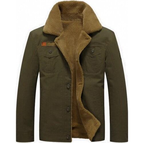 Winter New Mens Casual Brushed and Thick Mens Jacket Mens 100% Cotton Coat Boutique Mens Outerwear