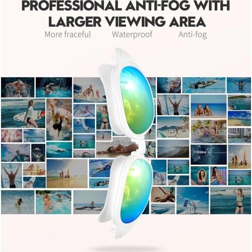 New Professional Swimming Goggles Anti-Fog UV Adjustable Plating Men Women Waterproof Silicone Swim Glasses Adult Eyewear