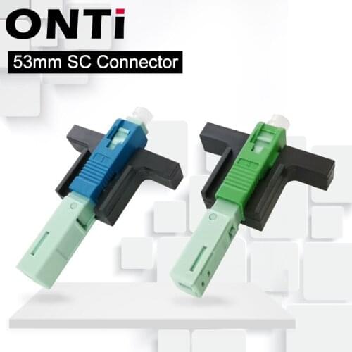 ONTi High Quality 53MM SC APC SM Single-Mode Optical Connector FTTH Tool Cold Connector Tool SC UPC Fiber Optic Fast Connnector