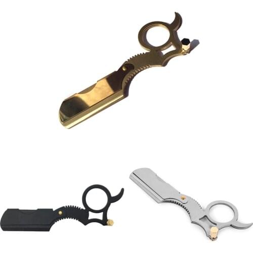 Straight Barber Edge Steel Razor Folding Shaving Knife Holder Rack Without Blade MenS Shaving Tool Shaving And Hair Removal