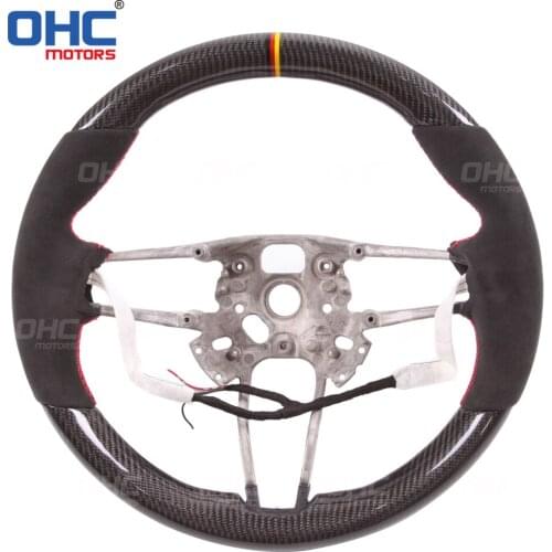 Real Carbon Fiber steering wheel for Por-sche Cayenne Pana-mera Ma-can Cay-man Box-ster Spy-der 978 911 991 718 997 GT3 GTS