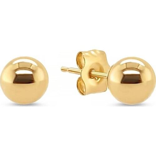 925 Sterling Silver Tiny Stud Earrings for Women Minimalist Gold Color Earrings Korean Fashion Females prom Jewelry Accessories