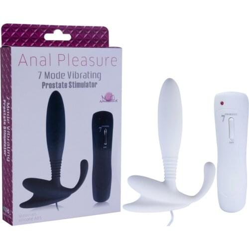Silicone Male Prostate Massager Remote Control 7 Speed Anal Vibrator Butt Plug Waterproof Adult Electric Sex Toys For Men