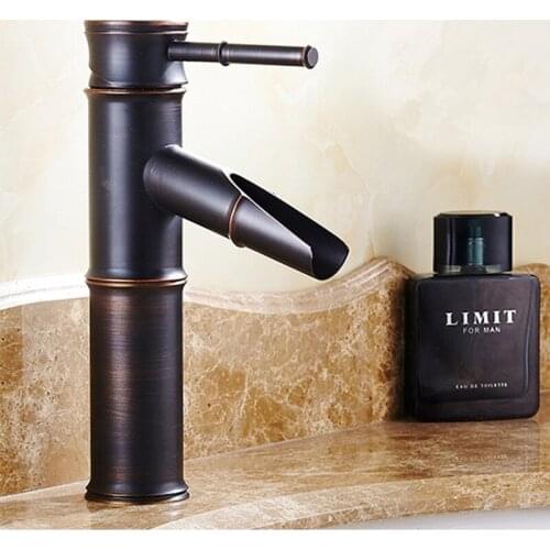 Vidric antique brass oil bubbed basin faucet bathroom faucet hot and cold mixer tap Bamboo festival Faucet deck mounted taps