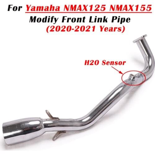 51mm Slip On For Yamaha NMAX155 NMAX125 NMAX 125 155 2020 2021 Motorcycle Exhaust Escape Modify Muffler Front Middle Link Pipe