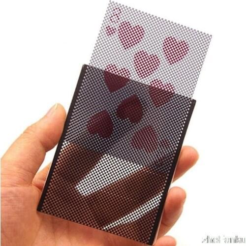 Funny Poker Card Magic Trick WOW Card Wonderful Vanish Illusion Change Sleeve Close-Up Trick