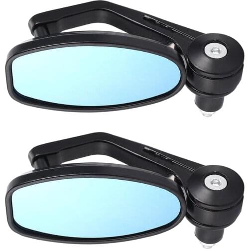 Motorcycle Bar End Mirrors, 7/8' Heavy Duty Rearview Mirror Universal for Suzuki, for Yamaha, for Kawasaki Handlebar Mirror