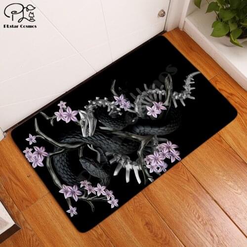 Snake anime Plush Vintage Cassette Tape Indoor Doormat Non Slip Door Floor Mats Carpet Rugs Decor Porch Doormat