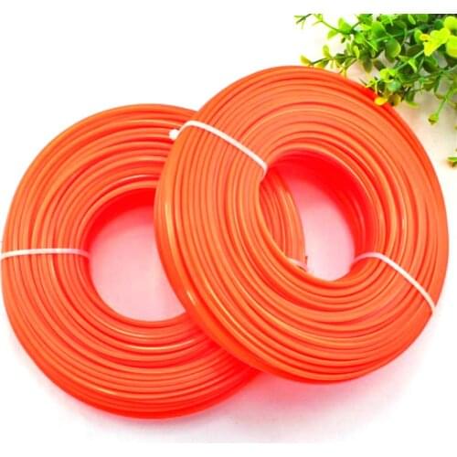 2.4mm/3mm 1LB Trimmer Line Strimmer Brushcutter Trimmer Nylon/Wire Rope Cord Line Long Round Roll Square Grass Rope Line