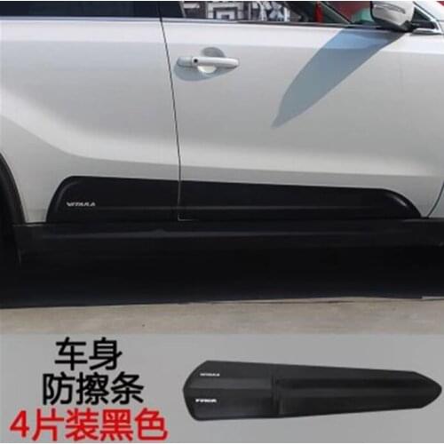 Car accessories for 2015- 2018 Suzuki Vitara ABS car body side moldings side door decoration Car styling 4PCS