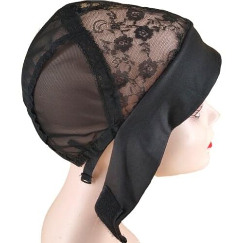 5Pcs Headband Dome Mesh Cap Black Wig Cap For Making Wigs Wave Cap Hair Net Elastic Nylon Breathable Mesh Hairnets