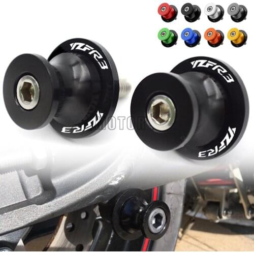 6MM For Yamaha YZF R3 2015 YZFR3 YZF-R3 CNC Motorcycle Rear Swingarm Sliders Spools Stand Paddock Screws Swing Arm Protector M6