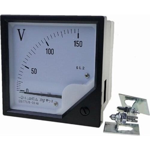 AC 6L2 100V 250V 300V 400V 450V 500V pointer type voltmeter voltage meter mechanical header