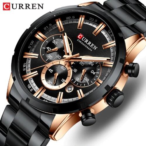 New CURREN Men Watches Classic Aesthetic Design Men Watch Sport Waterproof Stainless Wristwatch Male Quartz Relogio Masculino