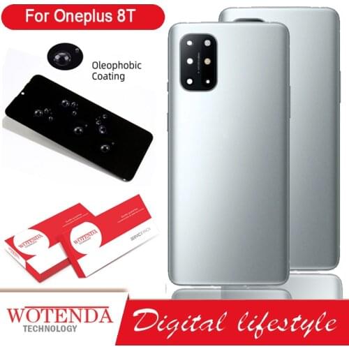 100% Original Back Housing for Oneplus 8T Back Cover Battery Glass for One Plus 8T Door Rear Case with Logo