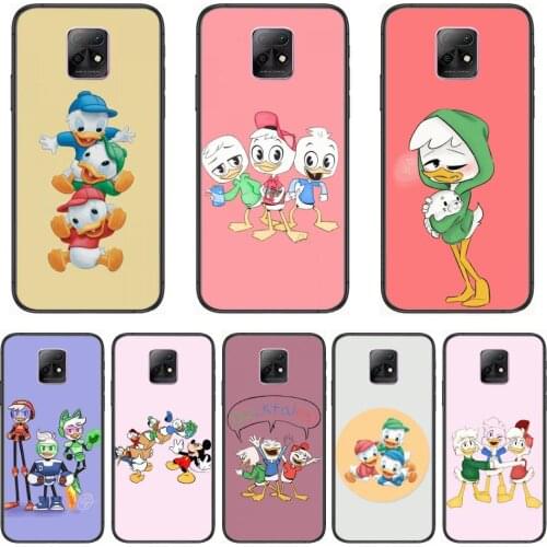 Disney Cartoon Huey Dewey and Louie Phone Case For XiaoMi Redmi 10X 9 8 7 6 5 A Pro S2 K20 T 5G Y1 Anime Black Cover Silicone