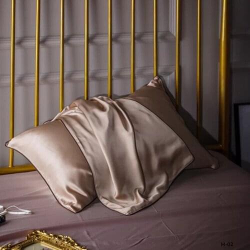 MUZZI Envelope pillow case Single side Silk Pillow case Satin Pillow Cover 100% pure mulberry Silk Pillow case