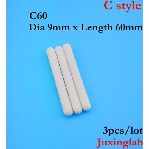 Laboratory PTFE Magnetic Stirrer Mixer Stir Bar C Style C60 Dia9mm x length 60mm 3pcs/ pack