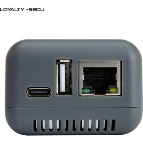LOYALTY-SECU Mini Wireless Network Printer Print Server Adapter USB to Ethernet WiFi Gray