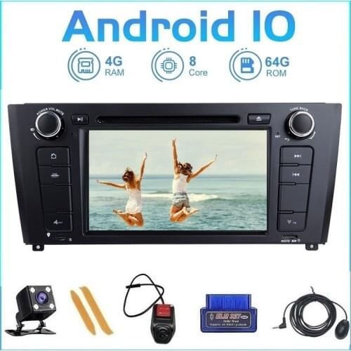 8Core Android 10.0 DVD CD Player Car Radio DVD For BMW E87 BMW 1 Series E88 E82 E81 I20 Multimedia Player GPS Navigation DVD CD