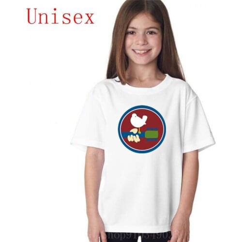 Mens Woodstock 1969 Logo girls tops children clothes kids clothing shirts for teenage girls nice cool popular
