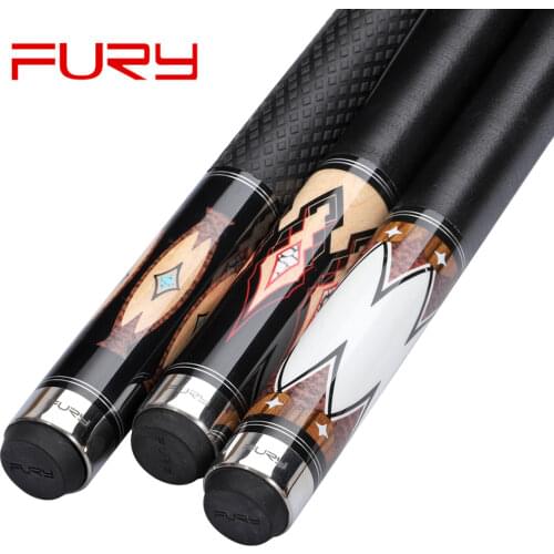 FURY DE Series Pool Cue Stick Billiard Cue 11.75mm 12.75mm Tip with Pool Cue Case Set A B Offer Combination Handle Options 2019