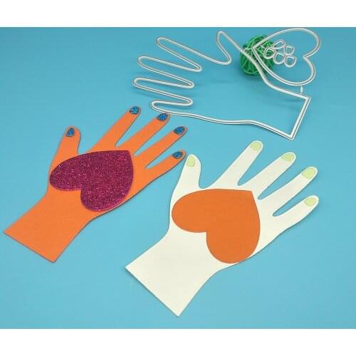 Fingernails, heart-shaped hand metal cutting molds, scrapbooks, photo albums, greeting cards, DIY decoration, handmade art