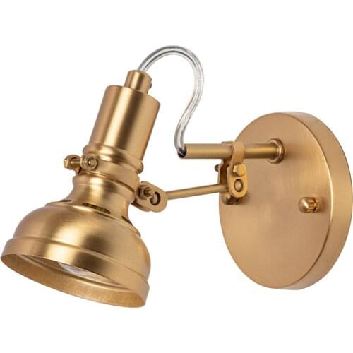 Nordic Minimalist Luxury Copper Wall Lamp Bedroom Bedside Modern Light Fixtures Living/Model Room Background Study Cafe Club Bar