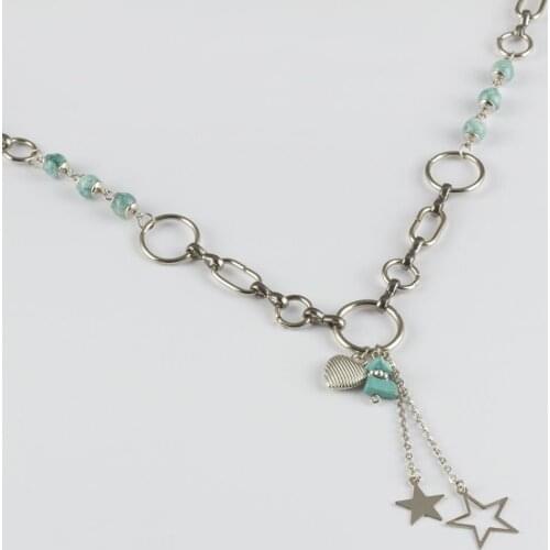 Doğaltaşlı Beaded Chain Necklace