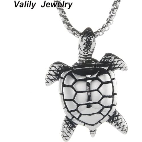 Turtle tortoise pendant for men and women summer style crystal jewelry charm 2017 fashion wholesale