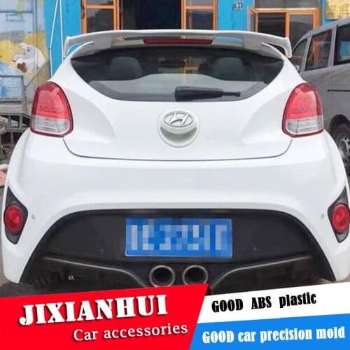 For Hyundai Veloster Spoiler 2011-2018 Veloster Spoiler FTY ABS plastic Material Car Rear Wing Color Rear Spoiler