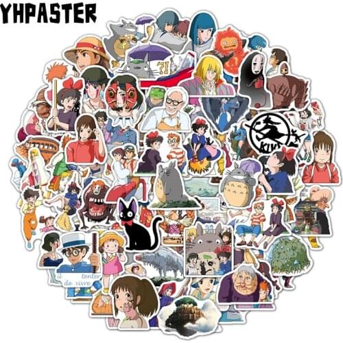 10/30/50Pcs Princess Mononoke anime Stickers Miyazaki Hayao To Motorcycle Skateboard Laptop Guitar Helmet Stationery Pegatinas