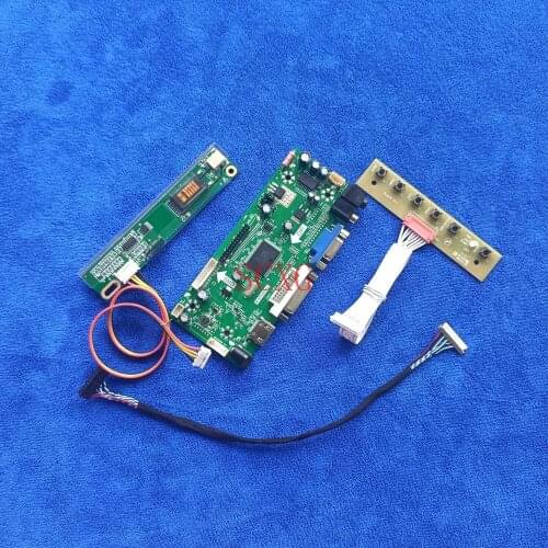 VGA DVI HDMI-compatible DIY Kit 1024*768 1CCFL For UB141X01/UB141X02/UB141X03 LCD matrix LVDS 20-Pin M.NT68676 controller board