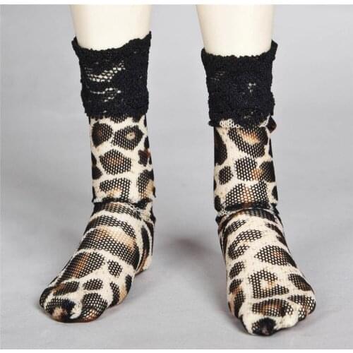 [wamami] 11# Leopard-Print Fishnet Socks/Stockings 1/4 MSD DZ DOD AOD BJD Dollfie