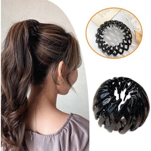 Bird Nest Hair Claws Ponytail Holder Hairgrip for Women Hairpin Girls Headwear Fashion Hair Bun Maker Braid DIY Tool