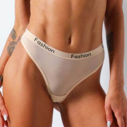 Woman G-string Briefs Sexy GirlsThong Panties Underwear Fashion Low Waist Soft Sport Lingerie Underpants
