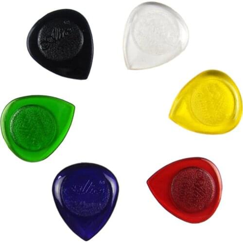 10 pcs Alice Durable Transparent Electric Bass Guitar Picks Shape Waterdrop Thickness 1.0 2.0 3.0 mm