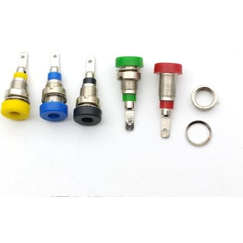 100pcs copper 2mm Banana Socket terminal for 2mm Banana Plug adapter