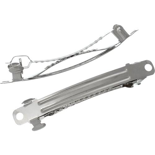 20pcs/lot Barrette Hair Clips Automatic Clip Blank Width Setting for DIY Bow Hairpin Jewelry Accessories 8cm/10cm Length