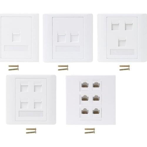 2021 New 86 Type Computer Socket Panel CAT5E Network Module RJ45 Cable Interface Outlet Wall Socket Electrical Equipment