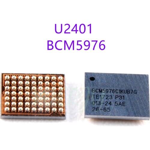 5pcs/lot 100% New BCM5976C1KUB6G U2401 for Iphone 5 5C 5S 6G 6 plus touch screen controller driver IC chip BCM5976 white color