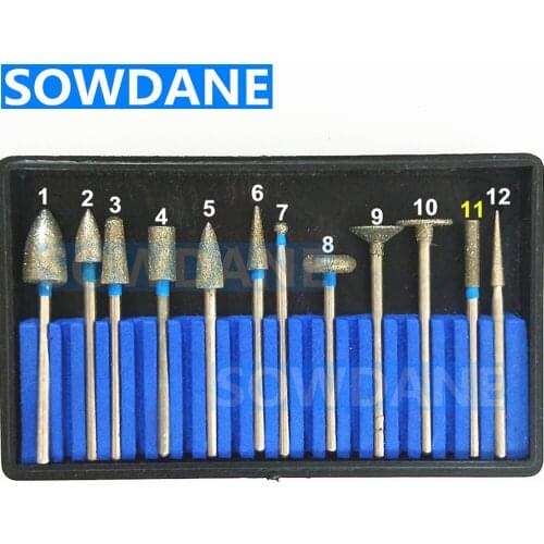 6pcs Dental diamond burs Dental Diamond FG High Speed Burs Drills for polishing smoothing 1.6mm SF series
