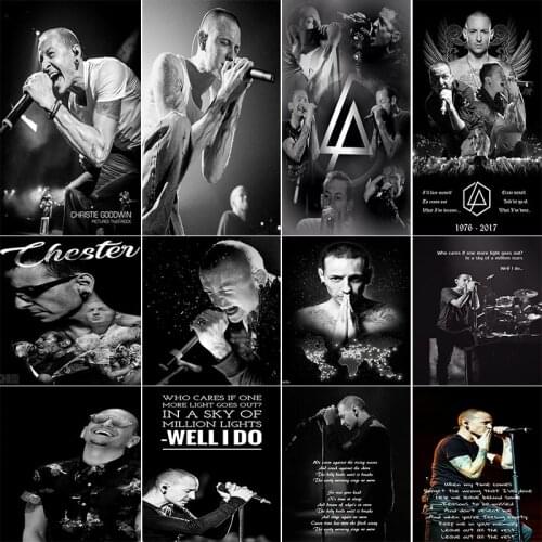 Famous Superstar Singer Chester Bennington Diamond Painting Mosaic Embroidery Full Drill Diy Cross Stitch Home Decoration Art