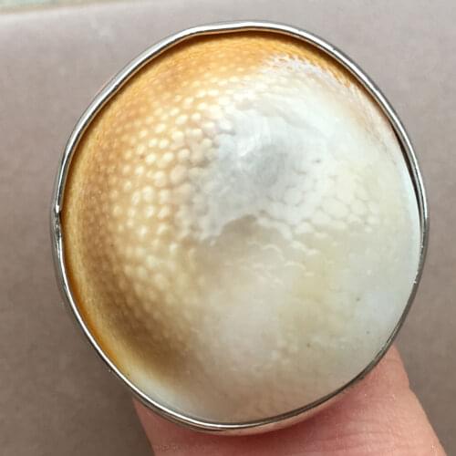 Free Shipping Women Fashion Jewelry Mother of pearl Shell Women Men Bead Ring 7~12" US Adjust C9842