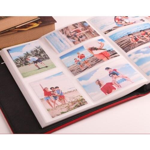 6 Inch Foto 600 Pocket Photo Album PU Leather Cover Large Capacity Family Children Baby Growth Wedding Memory Insert Albums